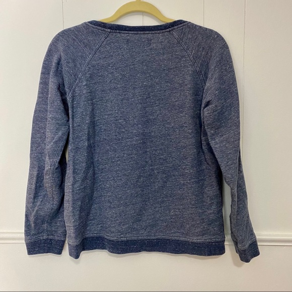 Everlane The Crew Sweatshirt Small Navy Marble - Picture 5 of 8